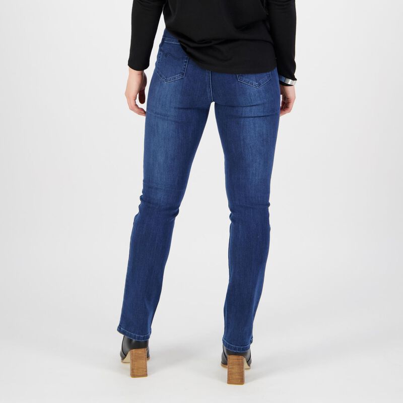 Vassalli Slim Leg Pull On In Denim image number 1